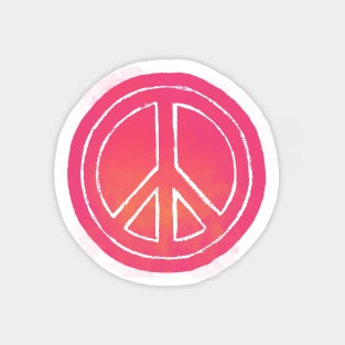 Tie-dye Peace Sign Sticker